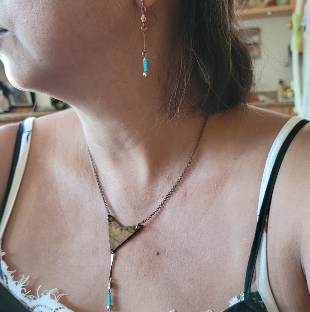 Handmade Necklase Earrings Set - Picture 3 of 5